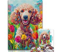 1000 Piece Jigsaw Puzzle for Adults And Teenagers Poodle Adult Puzzles,Educational Games Wall Decoration Unique Birthday And Xmas Gifts (size 75x50cm)