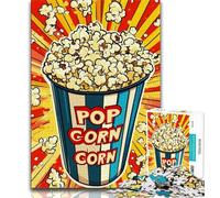 1000 Piece Jigsaw Puzzle for Adults And Teenagers Popcorn 1000 Piece Jigsaw,Relax Games Is Ideal As A Gift for The Whole Family 26x38cm