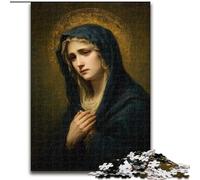 1000 Piece Jigsaw Puzzle for Adults And Teenagers Portrait of Mary The Mother, for 14+ Challenging Game As A Gift for The Whole Family And Friends (Size 26x38cm)