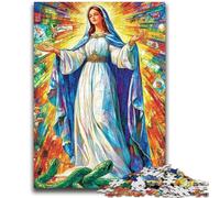 1000 Piece Jigsaw Puzzle for Adults And Teenagers Portrait of Mary The Mother Puzzles,Educational Games DIY Toys Great Gifts And Toys (38x26cm)