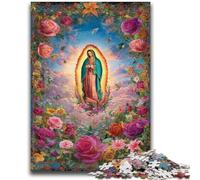 1000 Piece Jigsaw Puzzle for Adults And Teenagers Portrait of Mary The Mother Stress Reliever Difficult Challenge Enhance Love between Couples 26x38cm