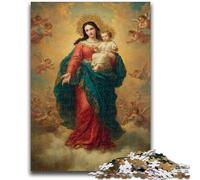 1000 Piece Jigsaw Puzzle for Adults And Teenagers Portrait of Mary The Mother Teenager Jigsaw,Decompressing Intellectual Educational Toy Birthday Gift (38x26cm)