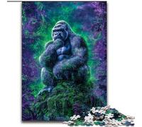 1000 Piece Jigsaw Puzzle for Adults And Teenagers Psychedelic Chimpanzee Stress Reliever Difficult Challenge Deal As Gifts for The Whole Family (size 50x75cm)