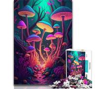 1000 Piece Jigsaw Puzzle for Adults And Teenagers Psychedelic Mushrooms 1000 Pieces for Teenagers,learning Educational Is Ideal As A Gift for The Whole Family (size 38x26cm)
