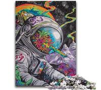 1000 Piece Jigsaw Puzzle for Adults And Teenagers Psychedelic Smoke Astronaut Puzzles,Educational Toy Funny Family Games Unique Home Decor (38x26cm)