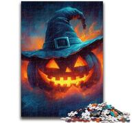 1000 Piece Jigsaw Puzzle for Adults And Teenagers Pumpkin Witch Teenager Jigsaw,Decompressing Intellectual Educational Toy Birthday Gift (38x26cm)