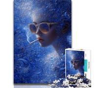 1000 Piece Jigsaw Puzzle for Adults And Teenagers Punk Girl 1000 Piece Puzzle,Interesting Stress Reduction Parent-child Interaction (size 75x50cm)