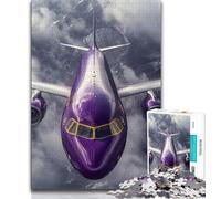 1000 Piece Jigsaw Puzzle for Adults And Teenagers Purple Plane Adult Puzzles,Game Toys Every Piece Is Unique - Challenging Family Fun Game (size 75x50cm)