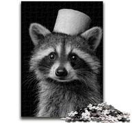 1000 Piece Jigsaw Puzzle for Adults And Teenagers Raccoon Playing with Toilet Paper for And 14 Years And over Impossible Game Christmas Birthday Gift 50x75cm