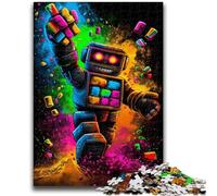 1000 Piece Jigsaw Puzzle for Adults And Teenagers Rainbow Robot for Age 14+ Intellectual Game Christmas Birthday Gifts 50x75cm