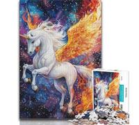 1000 Piece Jigsaw Puzzle for Adults And Teenagers Rainbow Unicorn Adult Jigsaw,Wishlist with Santa Claus for And Age 14 (size 75x50cm)