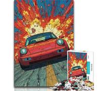 1000 Piece Jigsaw Puzzle for Adults And Teenagers Retro Sports Car Adult Puzzles,Educational Games Wall Decoration Unique Birthday And Xmas Gifts (size 75x50cm)
