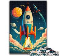 1000 Piece Jigsaw Puzzle for Adults And Teenagers Rocket Launch for And from 14 Years And over Play Toys Because It Is Ideal As A Gift for The Whole Family 50x75cm