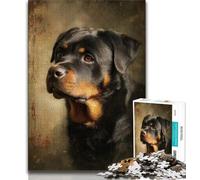 1000 Piece Jigsaw Puzzle for Adults And Teenagers Rottweiler Adult Puzzles,Home Decoration Toys for Age 14 Years Up 26x38cm