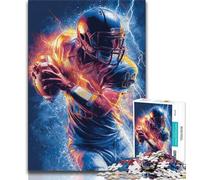 1000 Piece Jigsaw Puzzle for Adults And Teenagers Rugby Player, for Educational Game Challenge Toy,Gifts Ideas for And Age 14 38x26cm