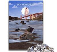 1000 Piece Jigsaw Puzzle for Adults And Teenagers San Francisco Travel Print Family Fun Gifts for Friends And Family for And Age 14 (size 50x75cm)