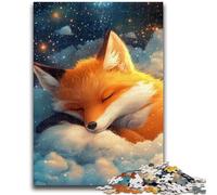1000 Piece Jigsaw Puzzle for Adults And Teenagers Sleeping Baby Fox Puzzles for Teenagers,Brain Teaser - Birthday Gift for Men (75x50cm)