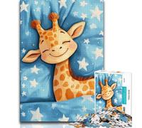 1000 Piece Jigsaw Puzzle for Adults And Teenagers Sleeping Giraffe Puzzles for Adults,Relax Games Is Ideal As A Gift for The Whole Family (size 75x50cm)