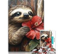 1000 Piece Jigsaw Puzzle for Adults And Teenagers Sloth Animals Teenager Jigsaw,Birthday Gift Idea for Adults, Family Game And Hobby 50x75cm