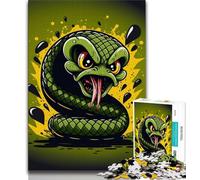 1000 Piece Jigsaw Puzzle for Adults And Teenagers Sly Serpent The Coolest Puzzles for Adults,Relax Games Is Ideal As A Gift for The Whole Family (size 38x26cm)