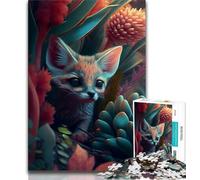 1000 Piece Jigsaw Puzzle for Adults And Teenagers Small Hunting Wild Cat Teenager Jigsaw,Fun Present & Activity for Home,Toy for Rainy Days 38x26cm