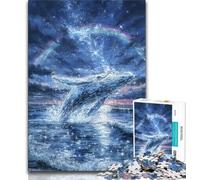 1000 Piece Jigsaw Puzzle for Adults And Teenagers Space Whale Adult Puzzles,Game Toys Every Piece Is Unique - Challenging Family Fun Game (size 38x26cm)