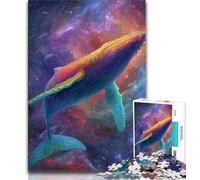 1000 Piece Jigsaw Puzzle for Adults And Teenagers Spiritual Whale Adult Puzzles,Educational Games Wall Decoration Unique Birthday And Xmas Gifts (size 75x50cm)