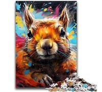 1000 Piece Jigsaw Puzzle for Adults And Teenagers Squirrel 1000 Pieces for Adults,Staycation Kill Time with Fully Interlocking Randomly Shaped Pieces (26x38cm)