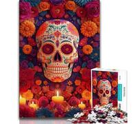 1000 Piece Jigsaw Puzzle for Adults And Teenagers Sugar Skull Woman 1000 Pieces for Teenagers,learning Educational Is Ideal As A Gift for The Whole Family (size 75x50cm)