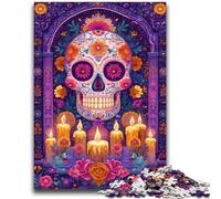 1000 Piece Jigsaw Puzzle for Adults And Teenagers Sugar Skull Woman Help The Brain Exercise Addictive Toys to Cultivate Patience Wall Decoration 26x38cm