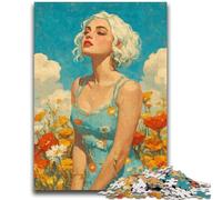 1000 Piece Jigsaw Puzzle for Adults And Teenagers Summer Girl for Age 14+ Intellectual Game Christmas Birthday Gifts 50x75cm