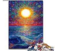 1000 Piece Jigsaw Puzzle for Adults And Teenagers Sun Rising over The Ocean, Learning Educational Toys Family Games Unique Birthday And Gifts (Size 50x75cm)