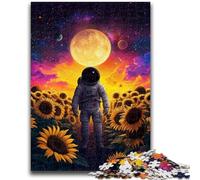 1000 Piece Jigsaw Puzzle for Adults And Teenagers Sunflower Astronaut Teenager Jigsaw,Decompressing Intellectual Educational Toy Birthday Gift (50x75cm)