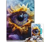 1000 Piece Jigsaw Puzzle for Adults And Teenagers Sunflower Eyes 1000 Piece Puzzle,Interesting Stress Reduction Parent-child Interaction (size 38x26cm)
