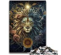 1000 Piece Jigsaw Puzzle for Adults And Teenagers Sunflower Pride Lion Help The Brain Exercise Addictive Toys to Cultivate Patience Suitable for Couples 50x75cm