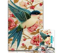 1000 Piece Jigsaw Puzzle for Adults And Teenagers Swallow Art,Educational Family Game Wall Decoration Unique Birthday And Xmas Gifts 75x50cm