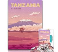 1000 Piece Jigsaw Puzzle for Adults And Teenagers Tanzania,Learning Educational Toys Family Games Enhance Love between Couples (75x50cm)