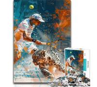 1000 Piece Jigsaw Puzzle for Adults And Teenagers Tennis Players,Educational Games Home Decoration Educational Game for Birthday,Chrismas (38x26cm)