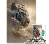 1000 Piece Jigsaw Puzzle for Adults And Teenagers The Celestial Tiger Teenager Puzzles,Family Educational Games Home Decoration Gift (size 38x26cm)