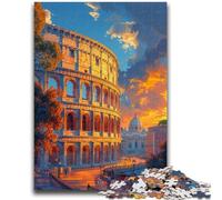 1000 Piece Jigsaw Puzzle for Adults And Teenagers The Colosseum in Rome 1000 Pieces for Teenagers,Quiz Game for Is Ideal As A Gift for The Whole Family (38x26cm)