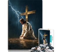 1000 Piece Jigsaw Puzzle for Adults And Teenagers The Cross of Jesus,Learning Educational Toys Family Games Enhance Love between Couples 38X26CM