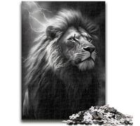 1000 Piece Jigsaw Puzzle for Adults And Teenagers Thunder Lion Family Fun Gifts for Friends And Family for And Age 14 50x75cm