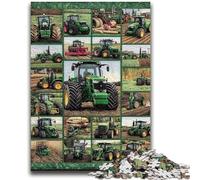 1000 Piece Jigsaw Puzzle for Adults And Teenagers Tractor Collage for And 14 Years And over Impossible Game Christmas Birthday Gift 26x38cm