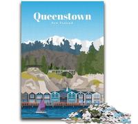 1000 Piece Jigsaw Puzzle for Adults And Teenagers Travel to Queenstown Puzzles for Teenagers,Birthday Present, Gifts, Wall Art for Age 14 Years Up (26x38cm)