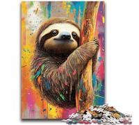 1000 Piece Jigsaw Puzzle for Adults And Teenagers Tree-climbing Sloth Teenager Jigsaw,Educational Toy Funny Family Games Unique Home Decor (75x50cm)