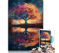 1000 Piece Jigsaw Puzzle for Adults And Teenagers Tree of Life,Family Game Stress Reliever Difficult Challenge Suitable for Couples (75x50cm)