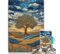 1000 Piece Jigsaw Puzzle for Adults And Teenagers Tree of Life,Learning Educational Toys Family Games Enhance Love between Couples (75x50cm)