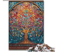 1000 Piece Jigsaw Puzzle for Adults And Teenagers Tree of Life Stress Reliever Difficult Challenge Deal As Gifts for The Whole Family (size 26x38cm)