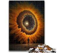 1000 Piece Jigsaw Puzzle for Adults And Teenagers Universe Sunflower Family Fun Gifts for Friends And Family for And Age 14 26x38cm