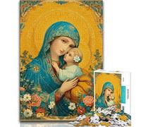 1000 Piece Jigsaw Puzzle for Adults And Teenagers Virgin Mary,Challenging Game And Family Play with Matching Poster And Trivia Sheet (38x26cm)